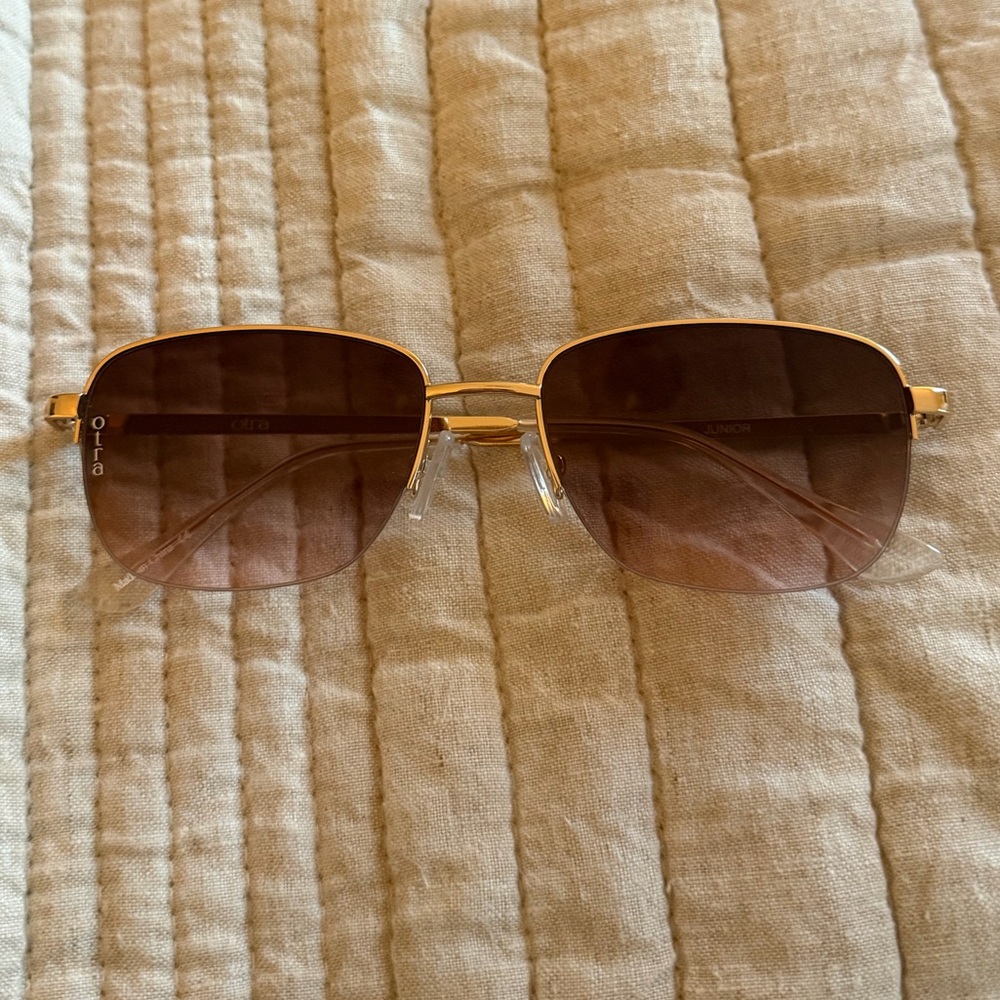 Stylish Gold and Maroon Sunglasses